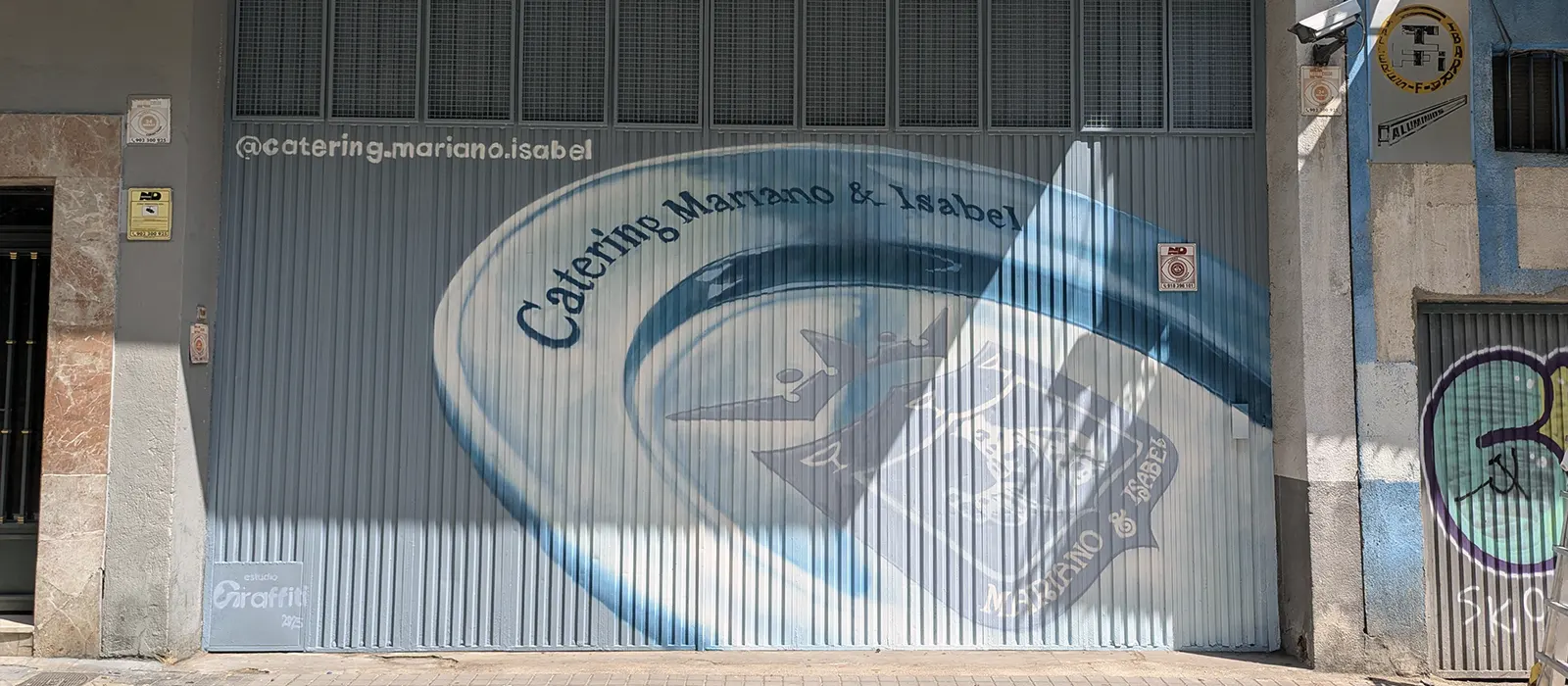 imagen graffitis para negocios estudio graffiti - catering