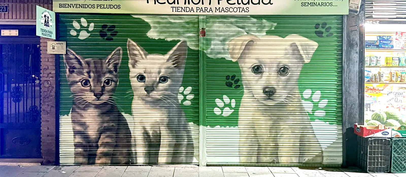 imagen graffitis para negocios estudio graffiti - tienda animales