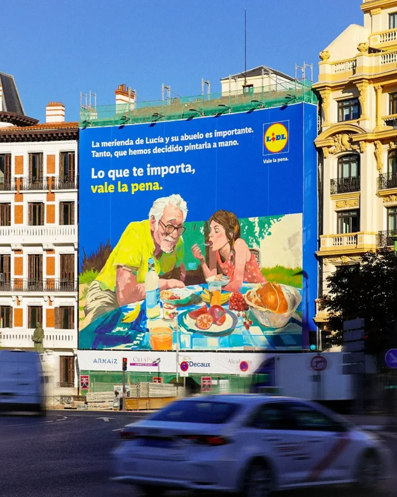 Mural lidl en alonso martinez por Estudio Graffiti